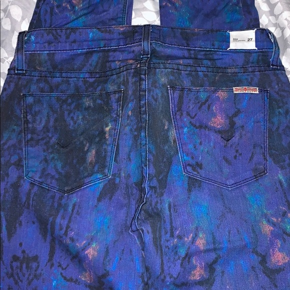 “Hudson” Blue/ Purple Colorful Nico Jeans Size 27 - Picture 4 of 6